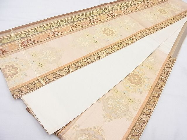 平和屋着物◎六通柄袋帯 宝相華 金糸 逸品 BAAJ8334ns