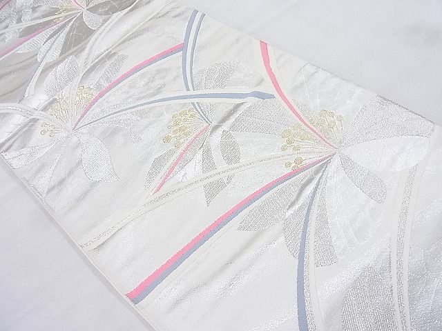 平和屋着物◎六通柄袋帯 唐織 舞花文 金銀糸 逸品 BAAJ8353ns