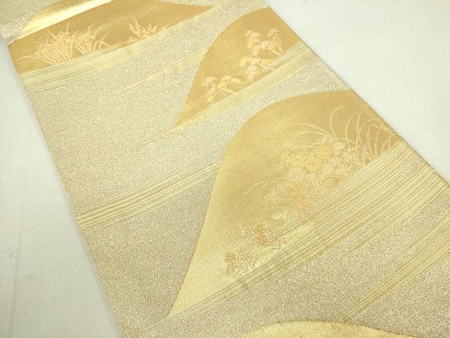 平和屋着物■六通柄袋帯 琳派山景文 金糸 逸品 DAAH6366sf