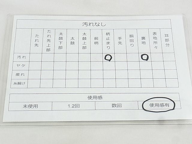 平和屋着物◎六通柄袋帯 唐織 扇面散らし松竹梅 金糸 逸品 BAAJ3212if