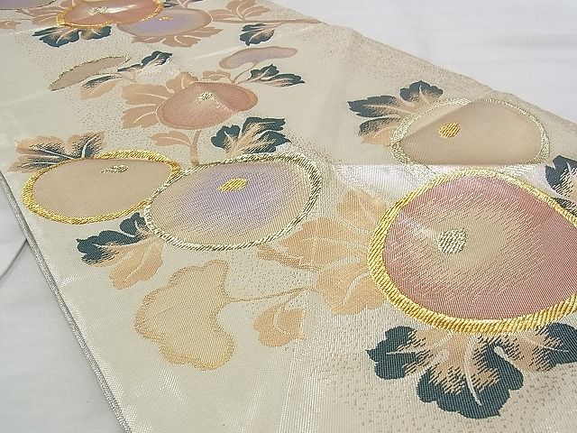 平和屋着物◎佐賀錦 六通柄袋帯 万寿菊 金糸 逸品 BAAJ3222if
