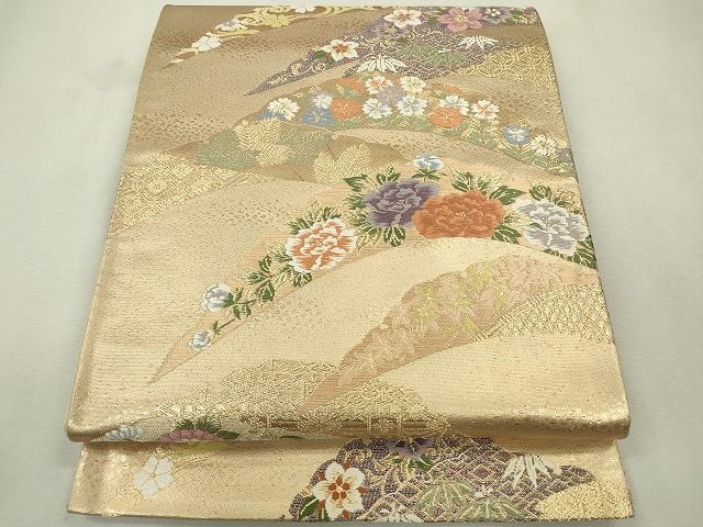 平和屋着物◎六通柄袋帯 華優美 金糸 逸品 CAAE7567in