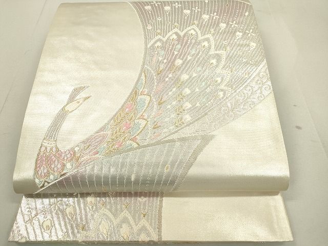 平和屋着物◎六通柄袋帯 孔雀文 金銀糸 鈴乃屋扱い 逸品 DAAI2061rt