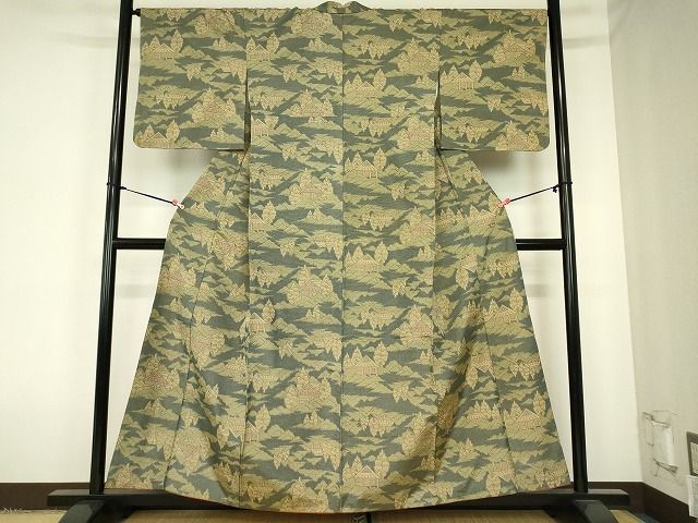 平和屋着物■上質な紬 風景文 逸品 DAAH4230cf
