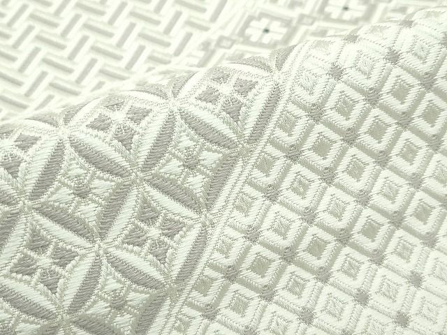 平和屋本店●極上 本場筑前博多織 八寸名古屋帯 切子柄 逸品 CZAA1014s4