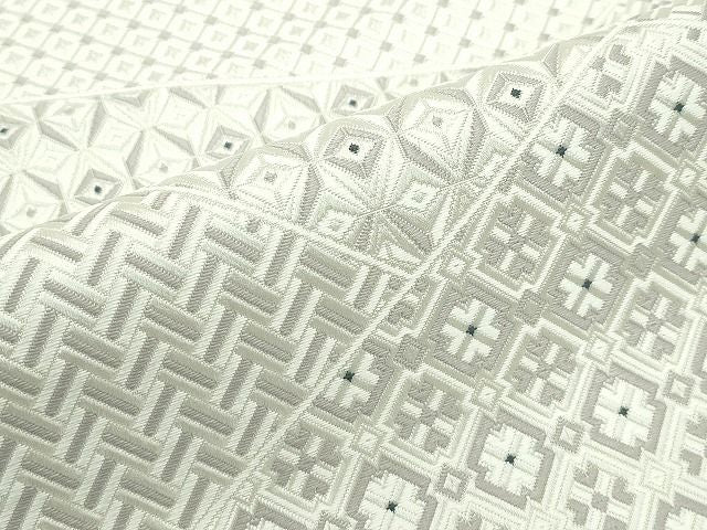平和屋本店●極上 本場筑前博多織 八寸名古屋帯 切子柄 逸品 CZAA1014s4