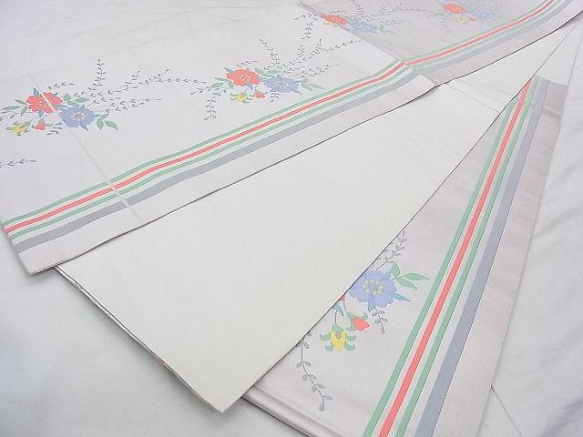 平和屋着物◎六通柄袋帯 草花文 逸品 BAAJ8972qt