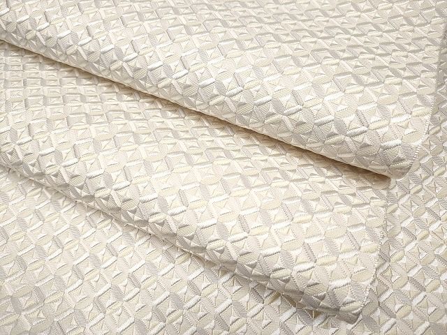 平和屋本店■極上 本場筑前博多織 八寸名古屋帯 切子柄 逸品 未使用 CYAA0720s4