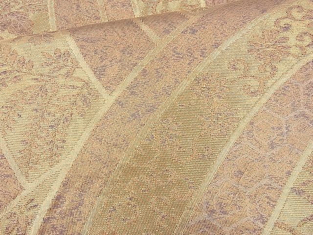 平和屋着物◎六通柄袋帯 青海波花唐草文 金糸 逸品 BAAJ9767cm