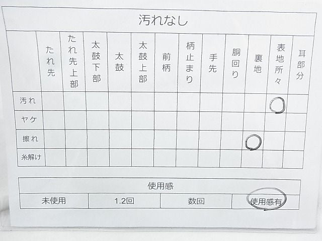 平和屋着物◎全通柄 本袋帯 更紗花鳥文 金糸 逸品 BAAJ9807cm