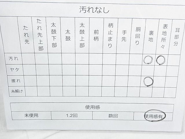 平和屋着物◎六通柄袋帯 唐織 道長四季草花文 金銀糸 逸品 BAAJ9805cm