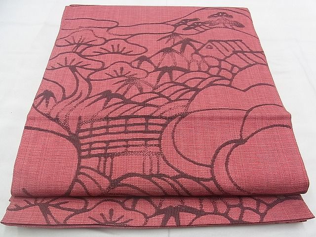 平和屋-こころ店□六通柄袋帯 芭蕉 やまと誂製 正絹 逸品 B-