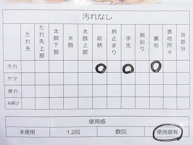 平和屋着物◎六通柄袋帯 唐織 御所車花文 金糸 逸品 BAAJ8384ns