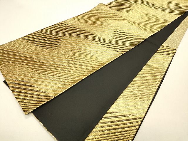 平和屋着物◎六通柄袋帯 斜線文 金糸 逸品 CAAH5624qe