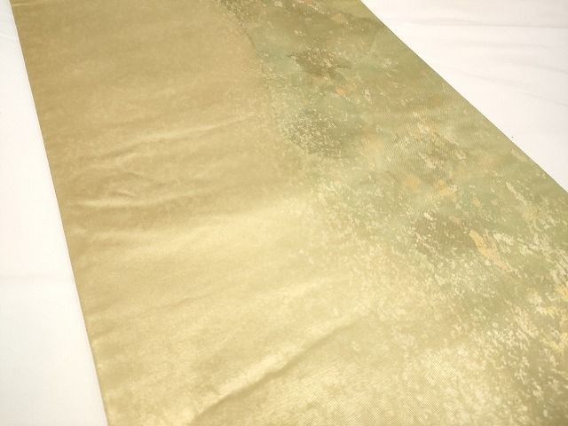 平和屋着物◎六通柄袋帯 霞文 引箔 正絹 逸品 AAAL5764Aex