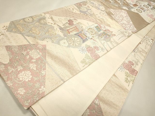平和屋着物◎六通柄袋帯 吉祥萬代 金銀糸 逸品 CAAI0102oy