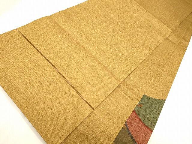 平和屋着物◎太鼓柄袋帯 紬地 吉祥文 逸品 CAAI0124oy