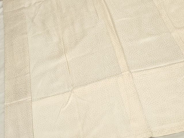 平和屋着物■長襦袢 無双仕立て 舞花地紋 正絹 逸品 AAAL4883Abw