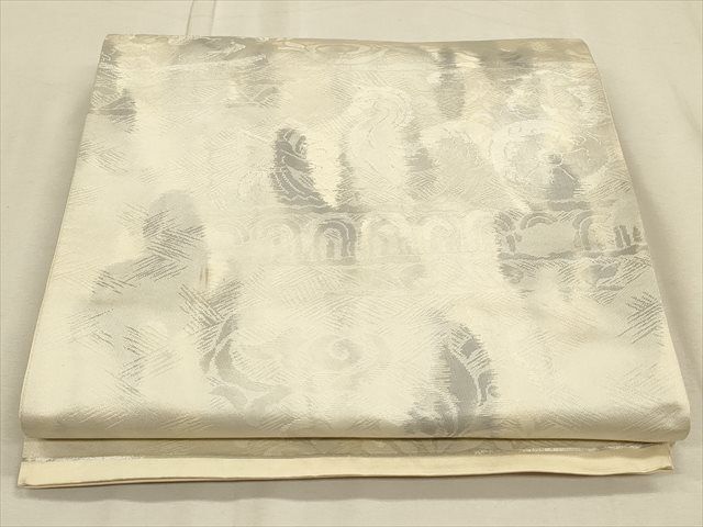 平和屋着物◎六通柄袋帯 漢代裂取文画 銀糸 逸品 CAAH5675qe