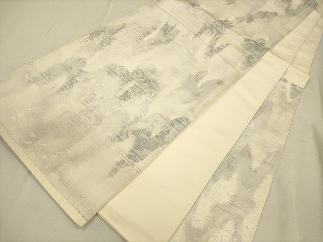 平和屋着物◎六通柄袋帯 漢代裂取文画 銀糸 逸品 CAAH5675qe