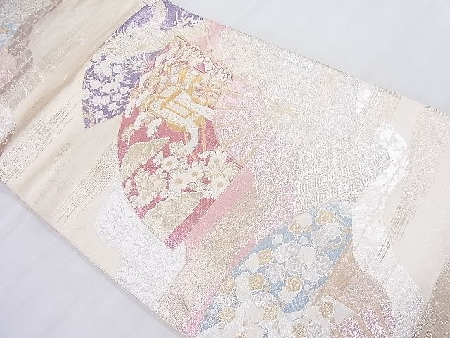 平和屋着物◎九百佐賀錦 六通柄袋帯 光悦 金糸 逸品 BAAK4034ns
