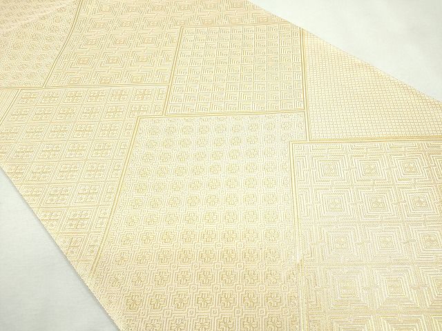 平和屋着物◎両面 六通柄袋帯 吉祥文 金糸 逸品 CAAI1244ku