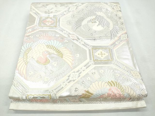 平和屋着物◎六通柄袋帯 鳳凰花唐草文 金銀糸 逸品 CAAI1259ku