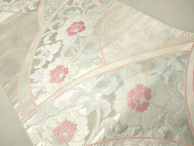 平和屋着物◎六通柄袋帯 唐織 流水花唐草文 逸品 CAAI1331ak