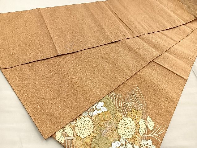 平和屋着物■太鼓柄袋帯 菊 金銀彩 逸品 BAAK2507ea