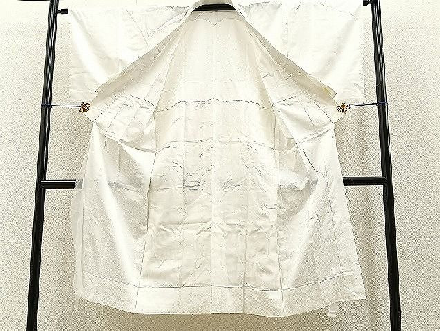 平和屋着物■長襦袢 無双仕立て 紗綾形地紋 洗える着物 BAAJ7594pk