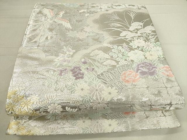 平和屋着物◎六通柄袋帯 鳳凰花文 金銀糸 逸品 DAAH9355mz