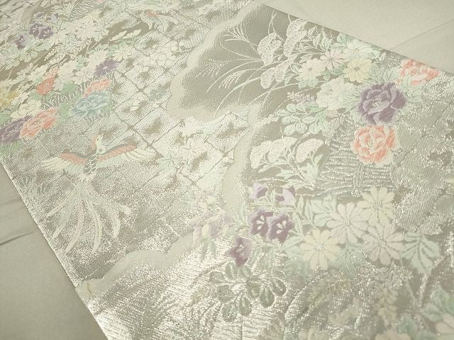 平和屋着物◎六通柄袋帯 鳳凰花文 金銀糸 逸品 DAAH9355mz