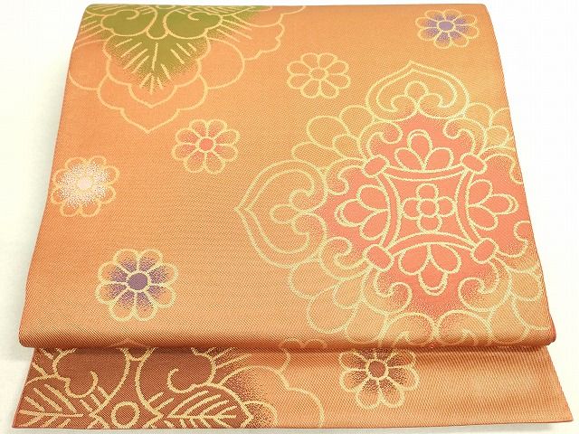 平和屋着物◎六通柄袋帯 正倉院花文 金糸 逸品 DAAH4973yyy