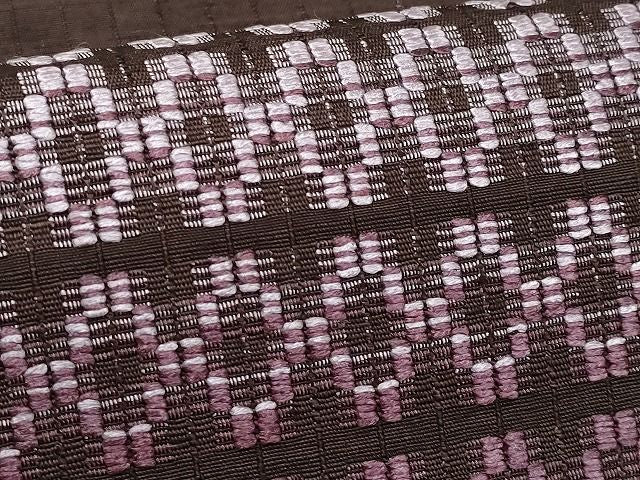 平和屋本店■極上 超希少 国画会会員 原田麻那 浮き織 九寸開き名古屋帯 紬地 逸品 CYAA0762s4