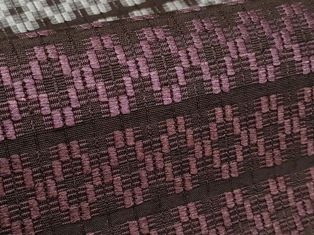 平和屋本店■極上 超希少 国画会会員 原田麻那 浮き織 九寸開き名古屋帯 紬地 逸品 CYAA0762s4