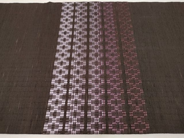 平和屋本店■極上 超希少 国画会会員 原田麻那 浮き織 九寸開き名古屋帯 紬地 逸品 CYAA0762s4