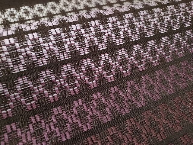 平和屋本店■極上 超希少 国画会会員 原田麻那 浮き織 九寸開き名古屋帯 紬地 逸品 CYAA0762s4