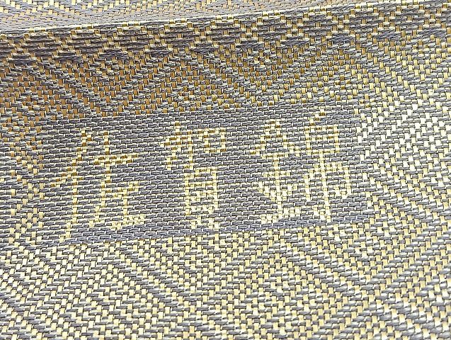 平和屋着物◎佐賀錦 全通柄袋帯 松皮菱 金糸 逸品 BAAK4749if