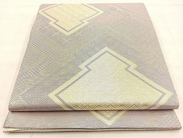 平和屋着物◎佐賀錦 全通柄袋帯 松皮菱 金糸 逸品 BAAK4749if