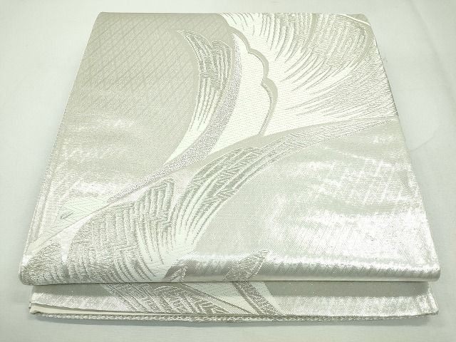 平和屋着物◎六通柄袋帯 唐織 吉祥文 銀糸 逸品 CAAI3643ku