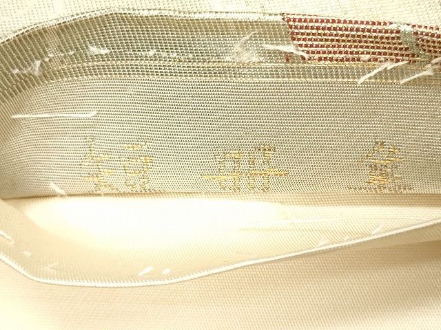 平和屋着物◎六通柄太鼓柄袋帯 短冊集 金糸 逸品 CAAI0214oy