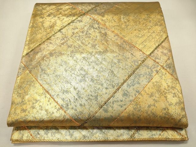 平和屋着物◎青銅佐賀錦 六通柄袋帯 吉祥文 金糸 引箔 逸品 CAAI0378oy