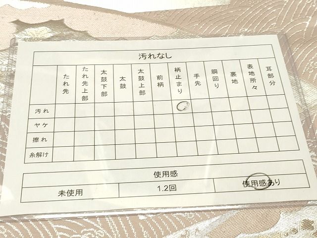 平和屋着物◎六通柄袋帯 亀甲花鳥文 金銀糸 逸品 CAAH7424dy