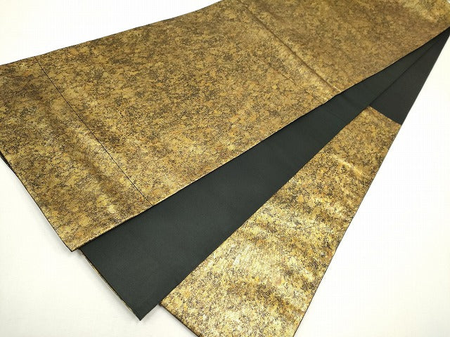 平和屋着物◎六通柄袋帯 霞文 金糸 逸品 CAAI6037ou