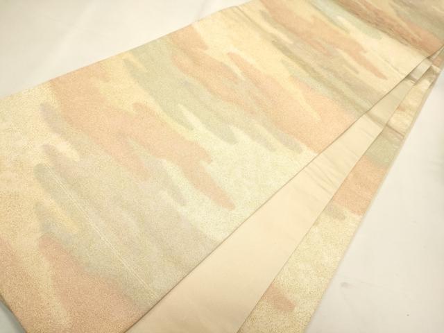 平和屋着物◎全通柄袋帯 綴れ 霞文 金糸 逸品 CAAJ9619oy