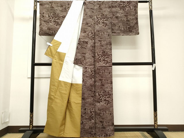 平和屋着物■上質な紬 御所解文 逸品 CAAI7077ev