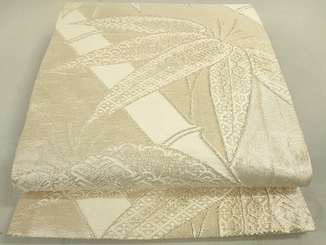 平和屋着物◎佐賀錦 六通柄袋帯 笹竹吉祥文 金糸 逸品 DAAJ2531mz