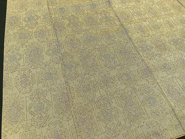 平和屋着物■本場大島紬 幾何学文様 逸品 BAAK8811ct