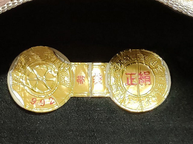 平和屋着物◎西陣 井上定機業店 六通柄袋帯 唐織 花鳥丸文 銀糸 正絹 逸品 AAAM3154sx