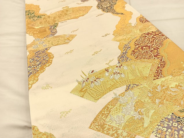 平和屋着物◎六通柄袋帯 華の宴 金銀糸 鈴乃屋扱い 正絹 逸品 BAAI6736di